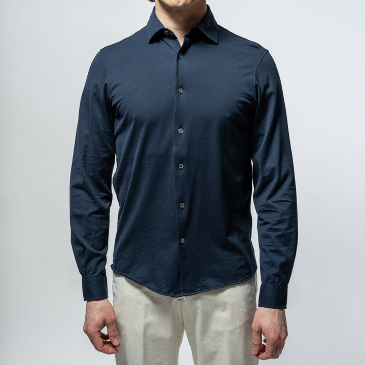 Luxury Jersey Shirt Navy