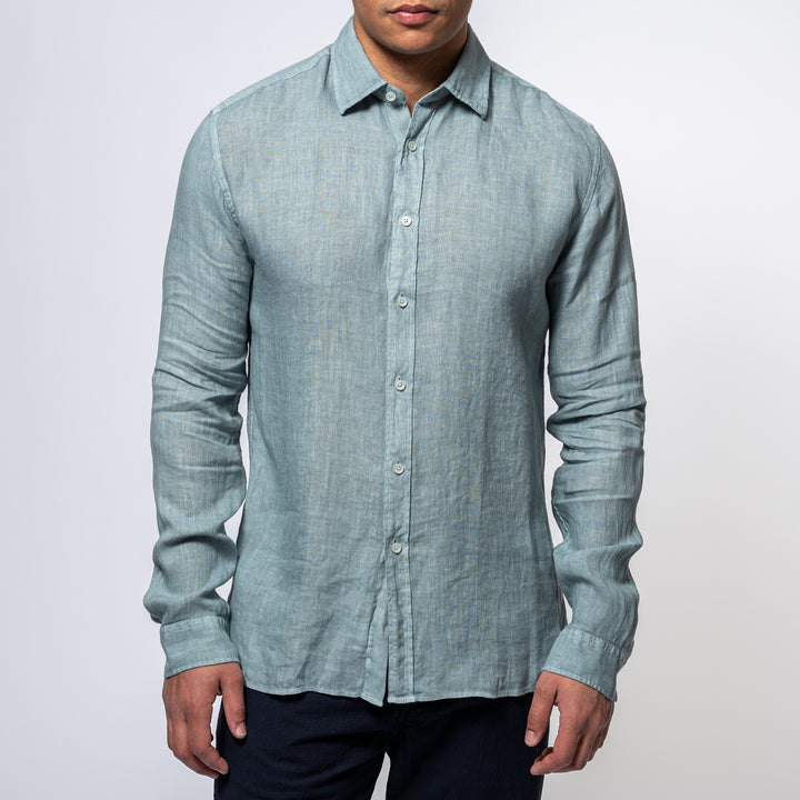 Luxury Linen Shirt SAGE