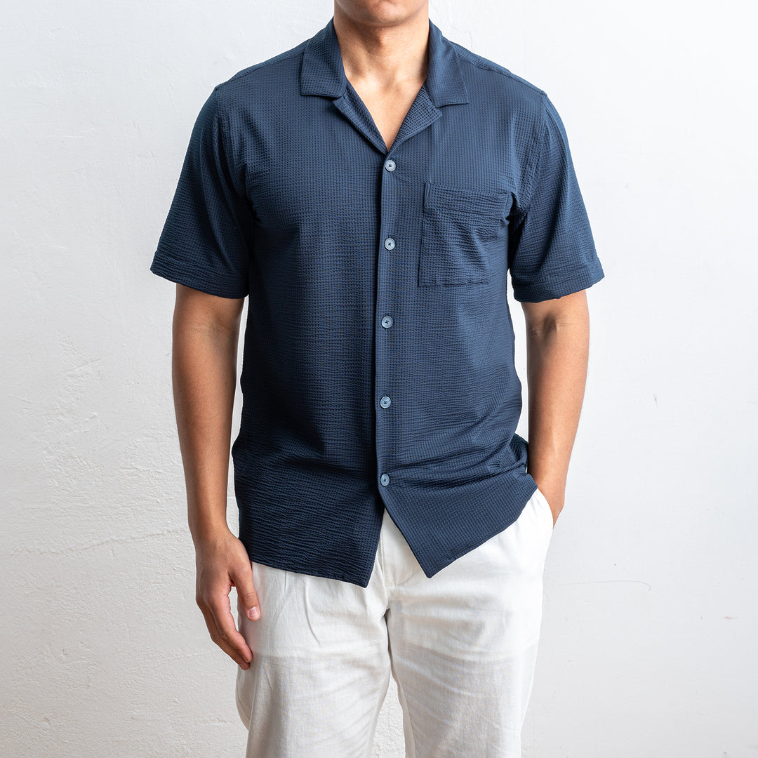 Xacus skjorta kortärmad svart