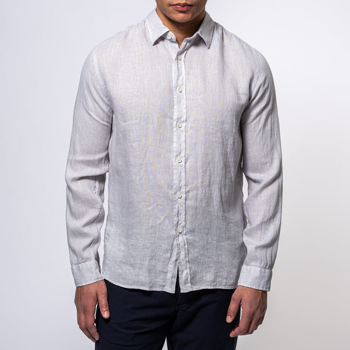 Luxury Linen Shirt Grey