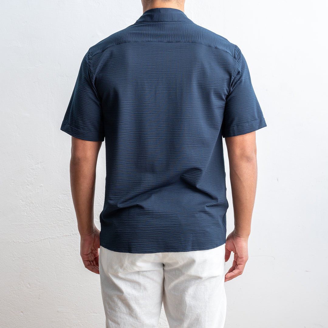 Tecnico Seersucker Shirt Black