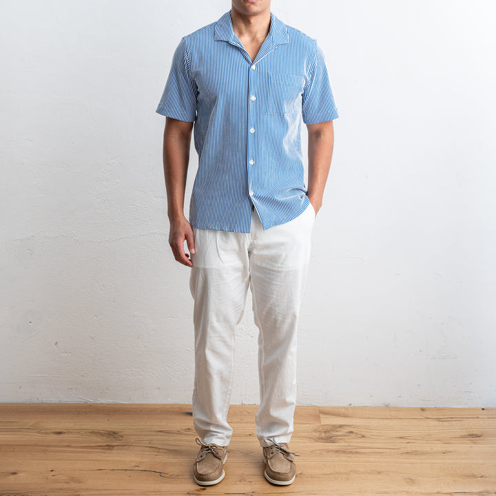 Tecnico Seersucker Shirt BLUE STRIPE