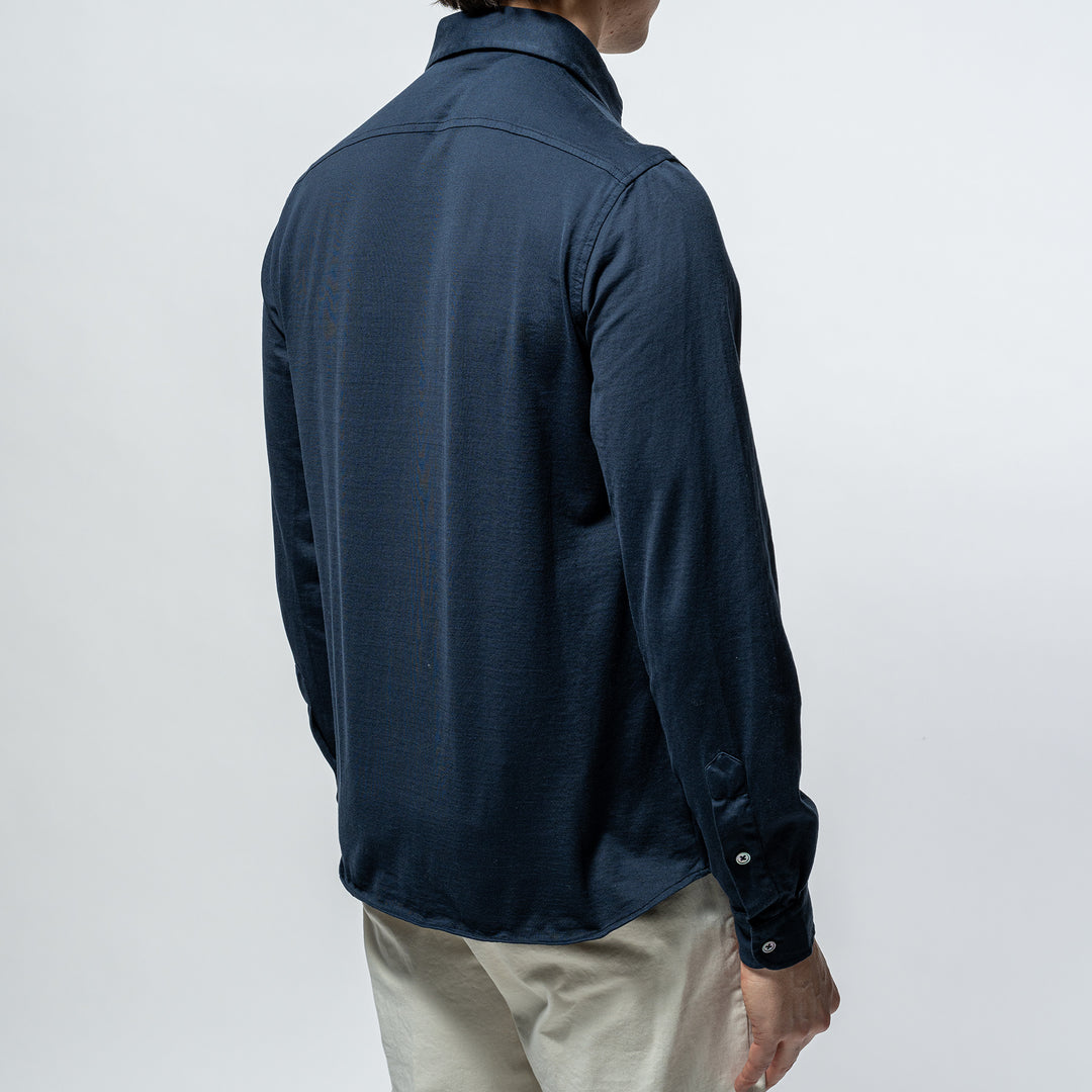 Luxury Jersey Shirt Navy