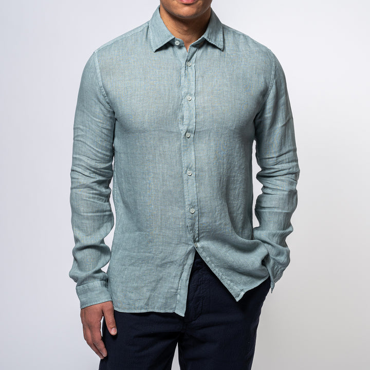 Luxury Linen Shirt SAGE