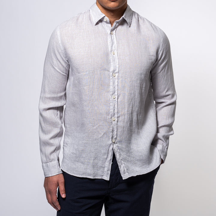 Luxury Linen Shirt Grey