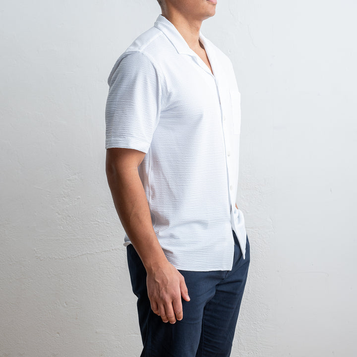 Tecnico Seersucker Shirt White
