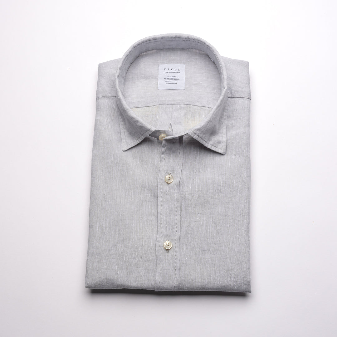 Luxury Linen Shirt Grey