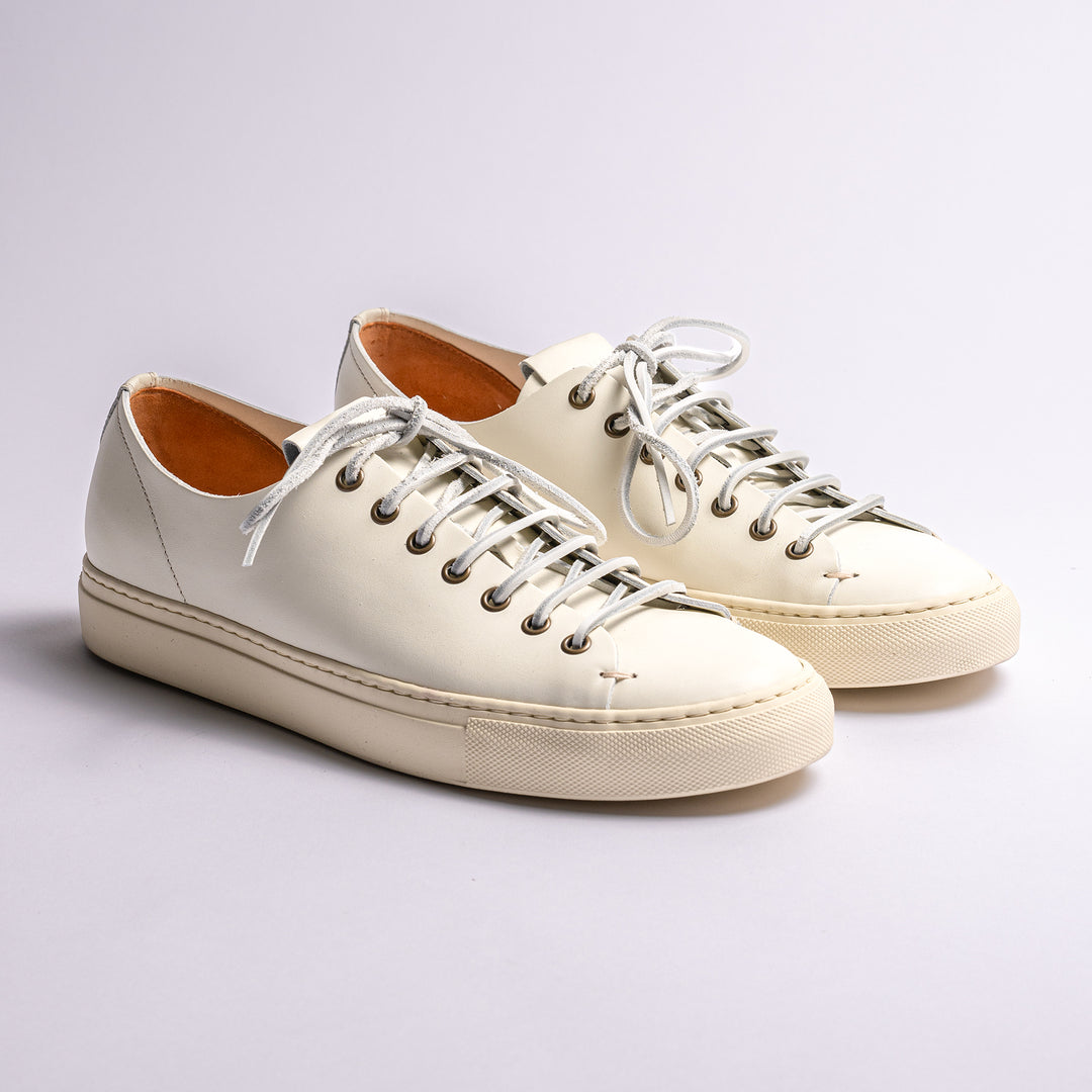 Classic Tanino Leather Sneaker White