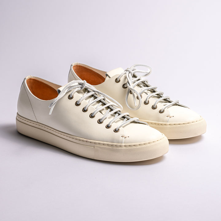 Classic Tanino Leather Sneaker White