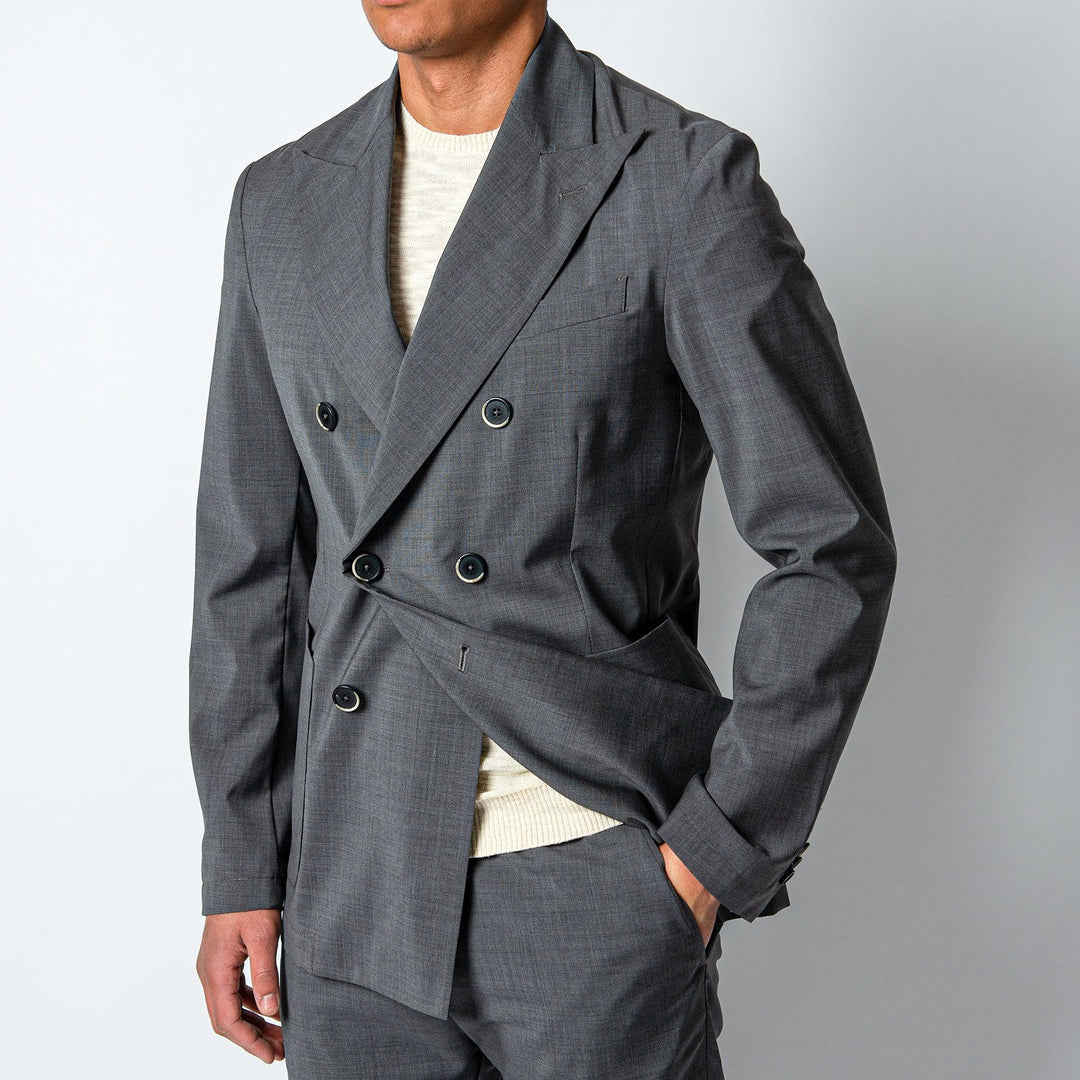 SIROCO WOOL JACKET. Grey
