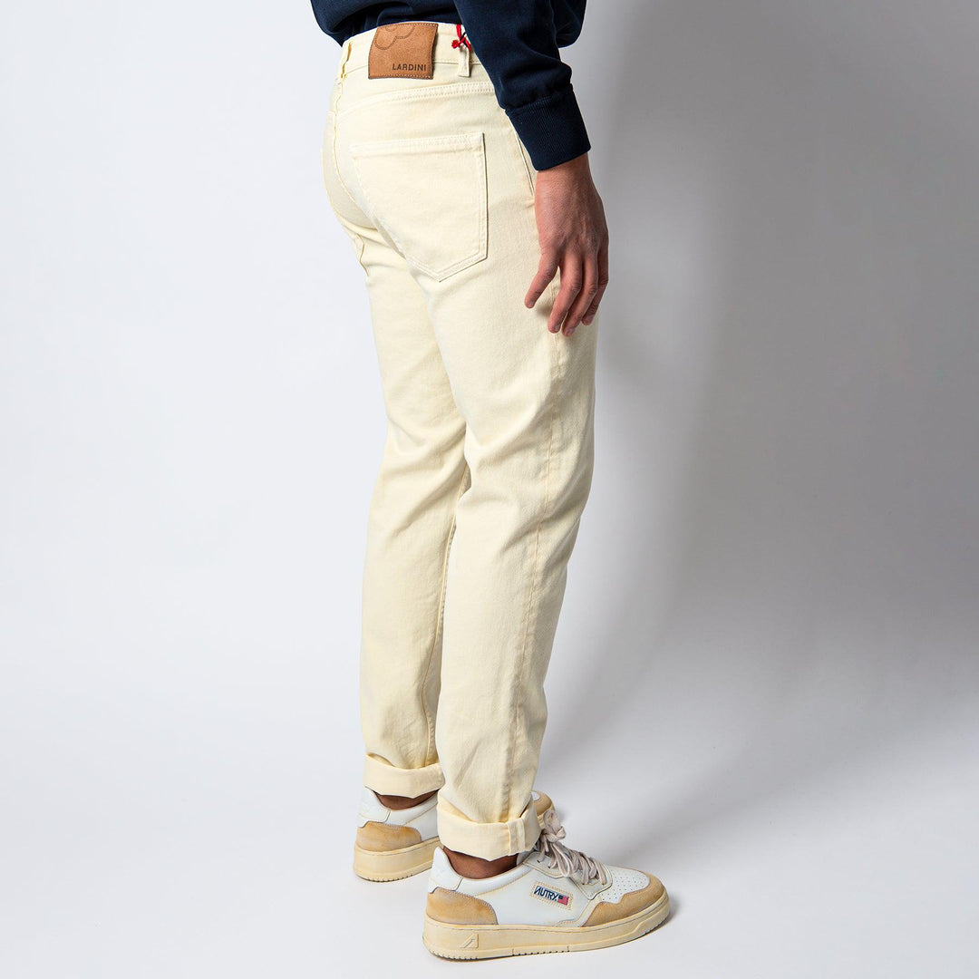 JIMMY DENIM DYED TROUSER YELLOW
