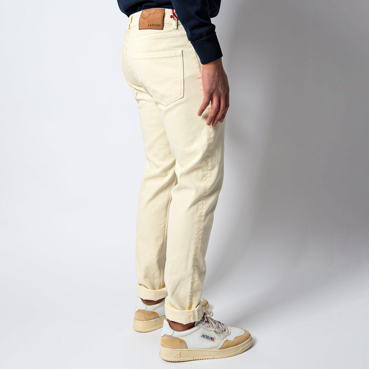 JIMMY DENIM DYED TROUSER YELLOW