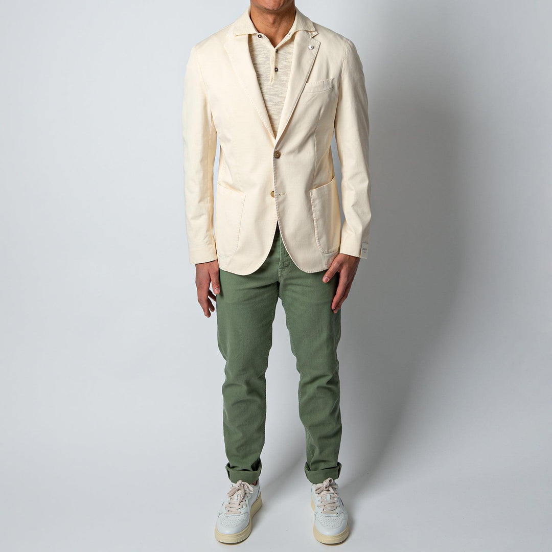 JACK REG COTTON BLAZER OFF WHITE