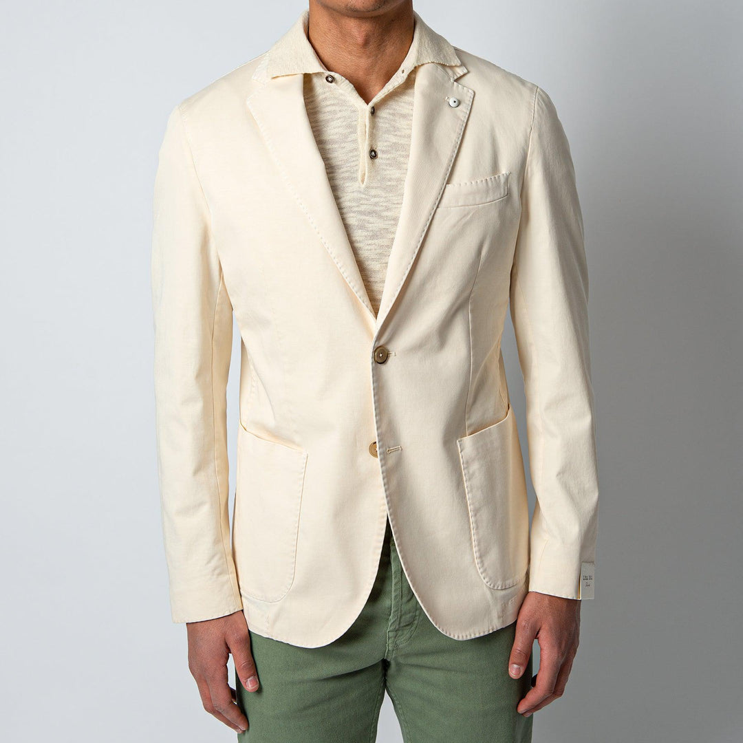 JACK REG COTTON BLAZER OFF WHITE