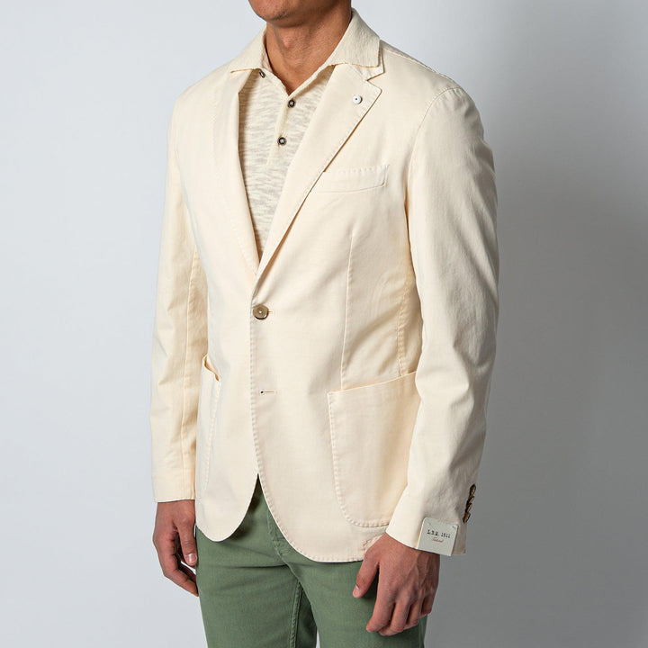JACK REG COTTON BLAZER OFF WHITE