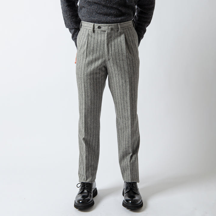 STRIPE FLANNEL SUIT Grey
