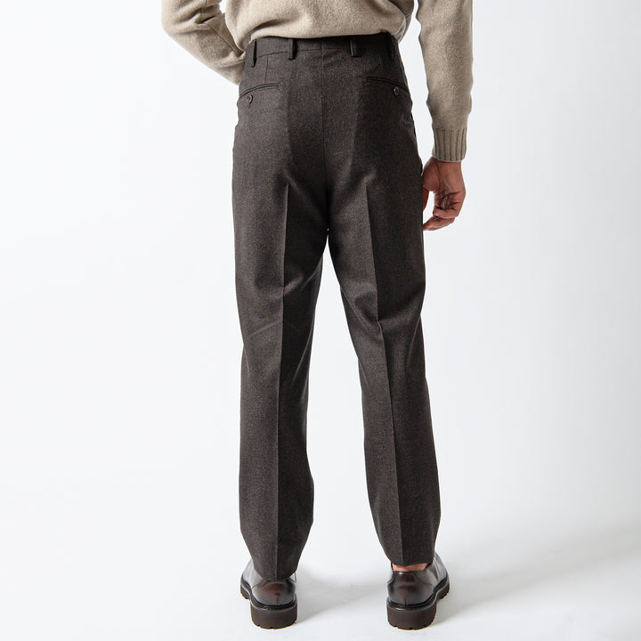 MELANGE FLANNEL SUIT Brown