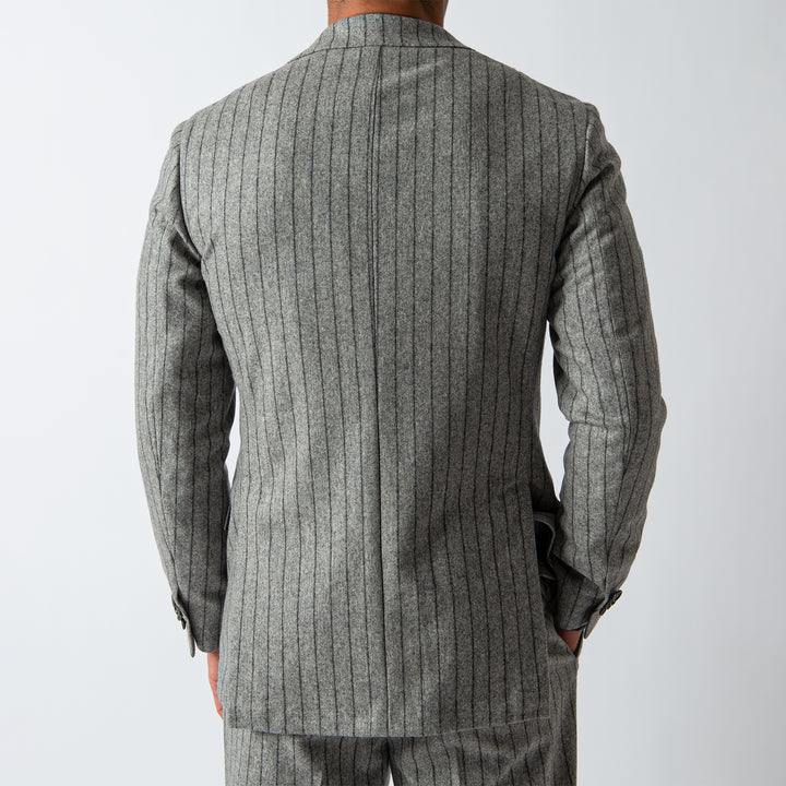 STRIPE FLANNEL SUIT Grey