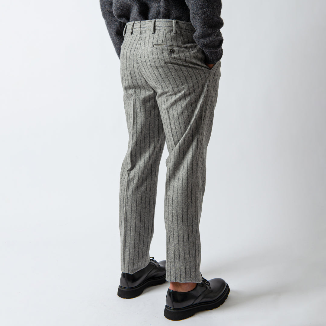 STRIPE FLANNEL SUIT Grey