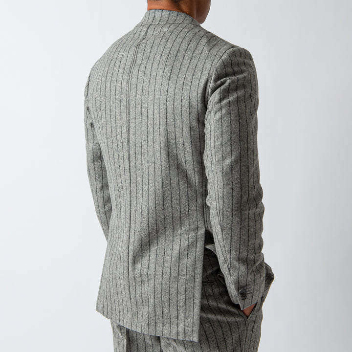 STRIPE FLANNEL SUIT Grey