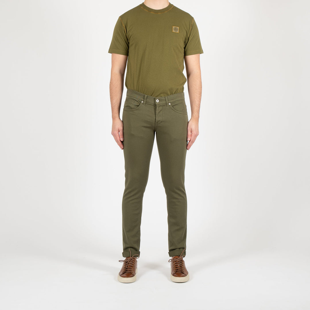 GEORGE UP232 COTTON TWILL TROUSER GREEN