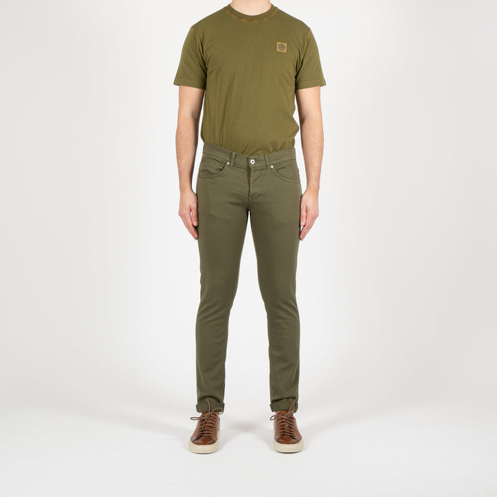 GEORGE UP232 COTTON TWILL TROUSER GREEN