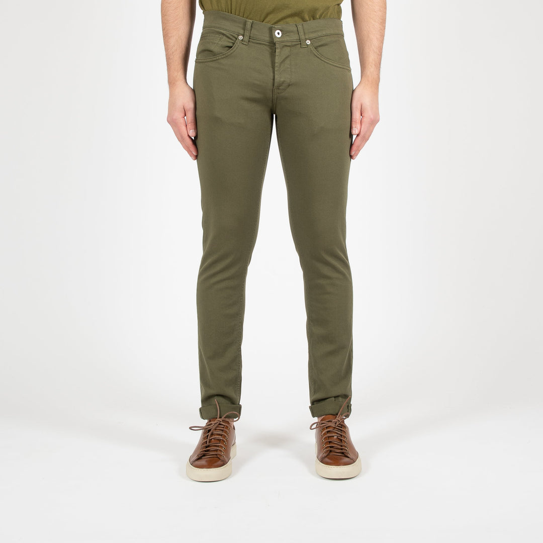 GEORGE UP232 COTTON TWILL TROUSER GREEN