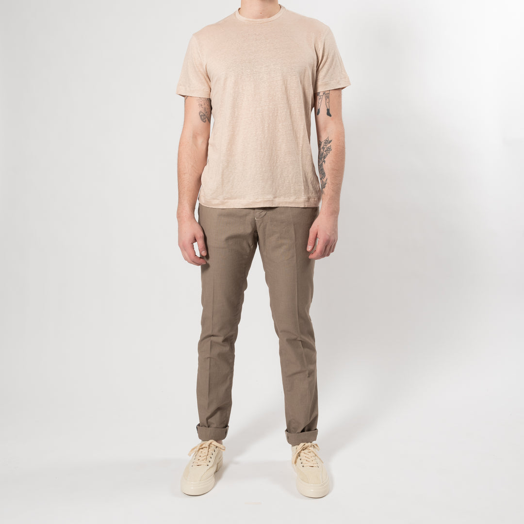 COURTES LINEN T-SHIRT KHAKI
