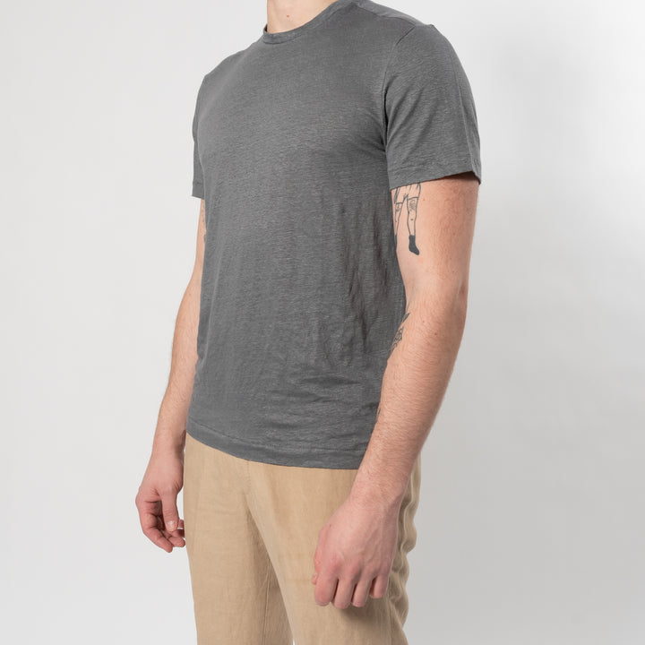 COURTES LINEN T-SHIRT Grey