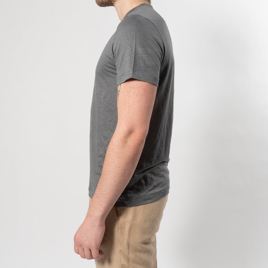 COURTES LINEN T-SHIRT Grey