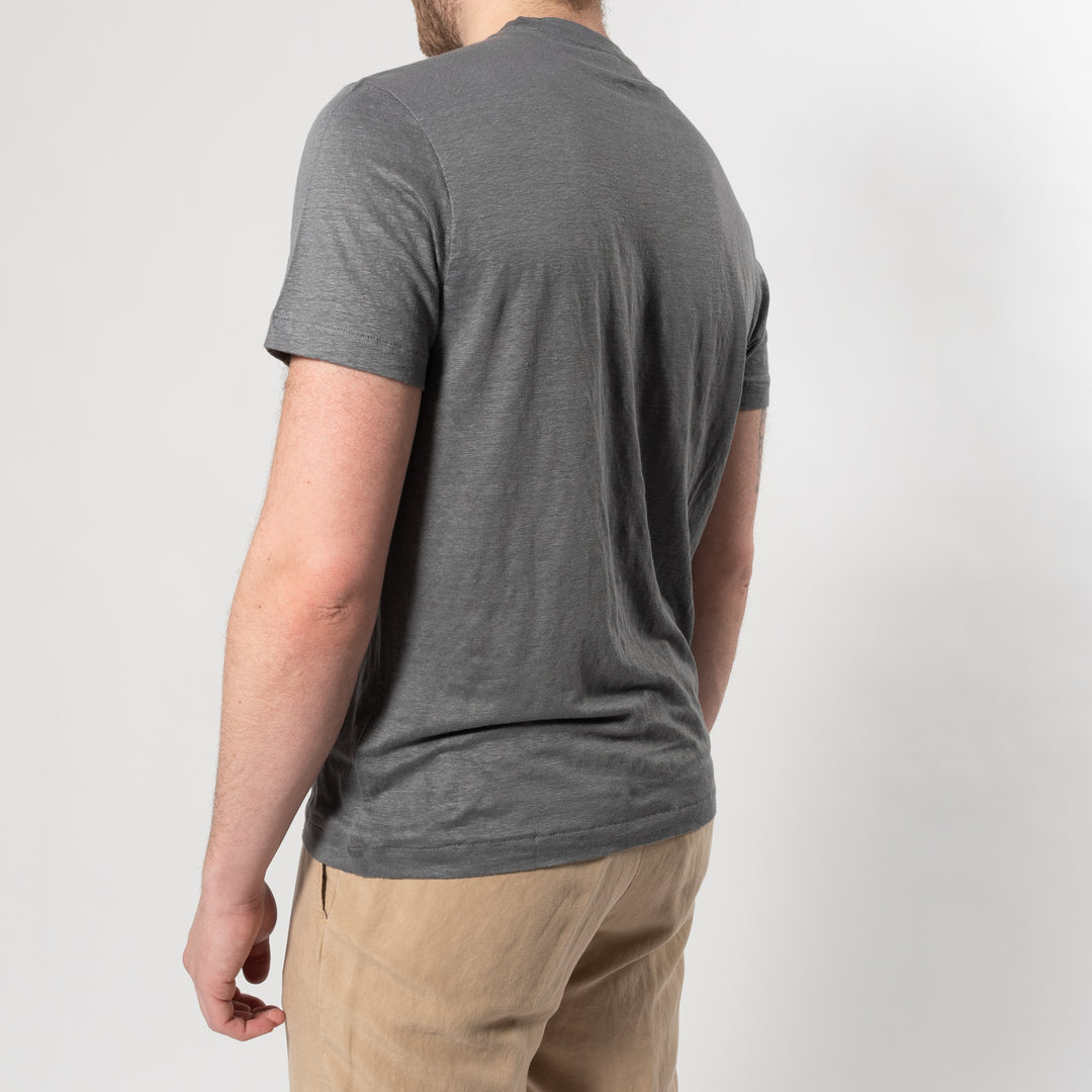 COURTES LINEN T-SHIRT Grey
