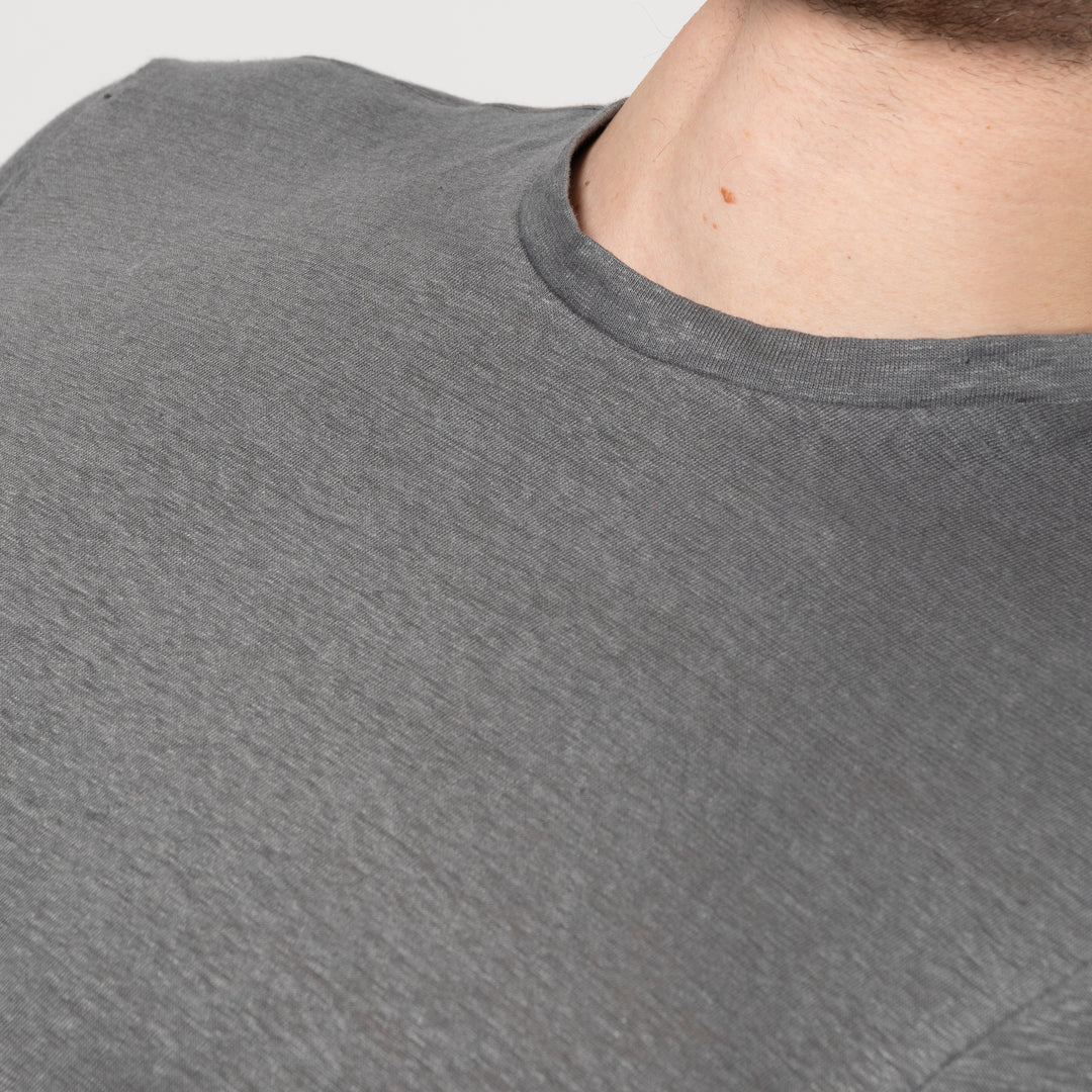 COURTES LINEN T-SHIRT Grey
