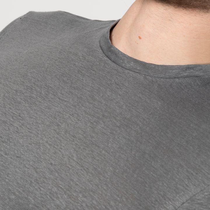 COURTES LINEN T-SHIRT Grey