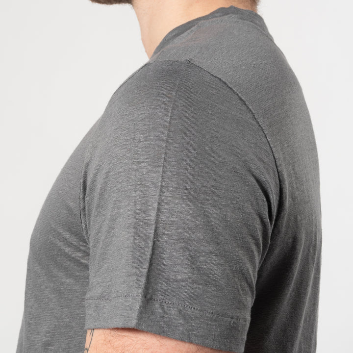 COURTES LINEN T-SHIRT Grey