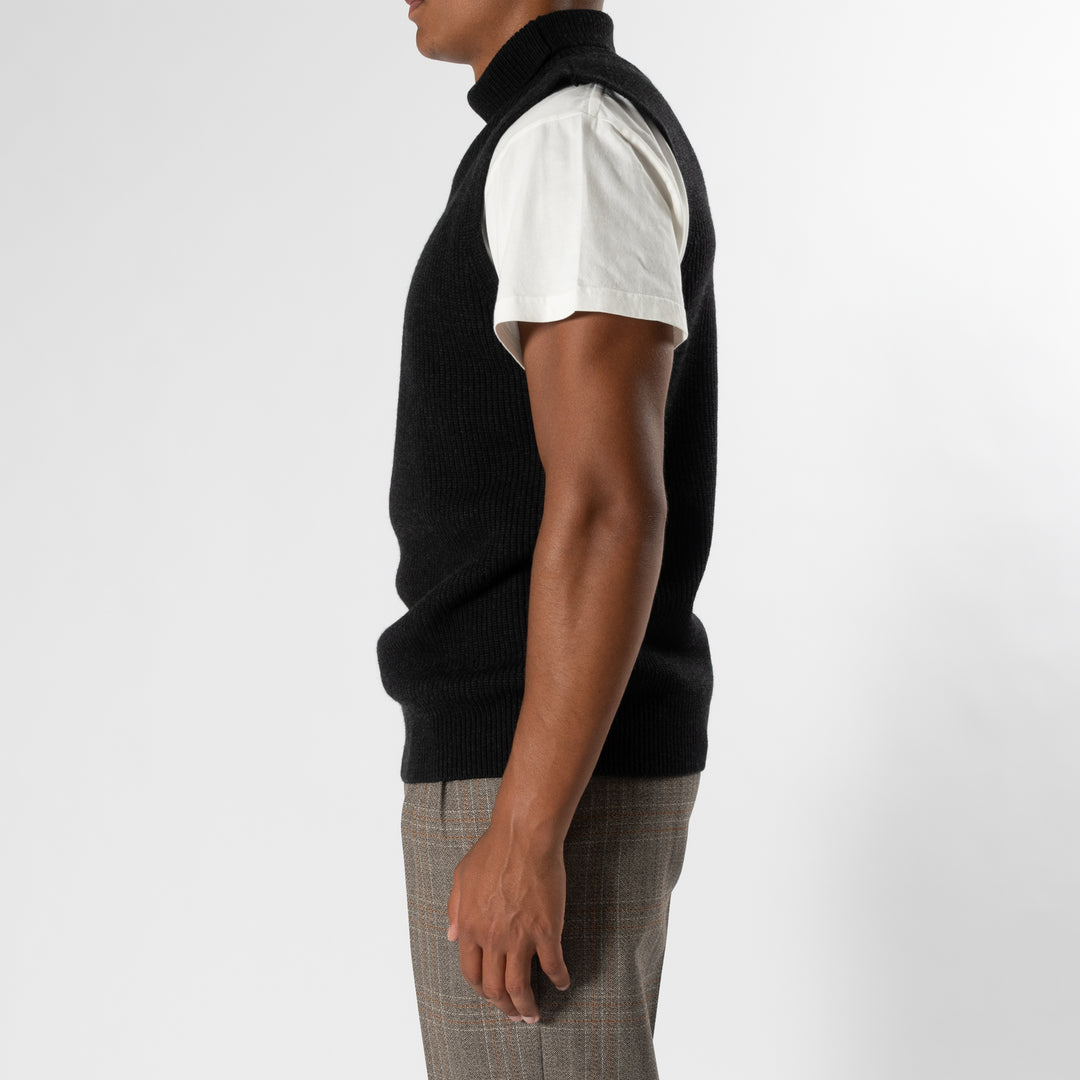 Wool Rollneck Slipover Antracite