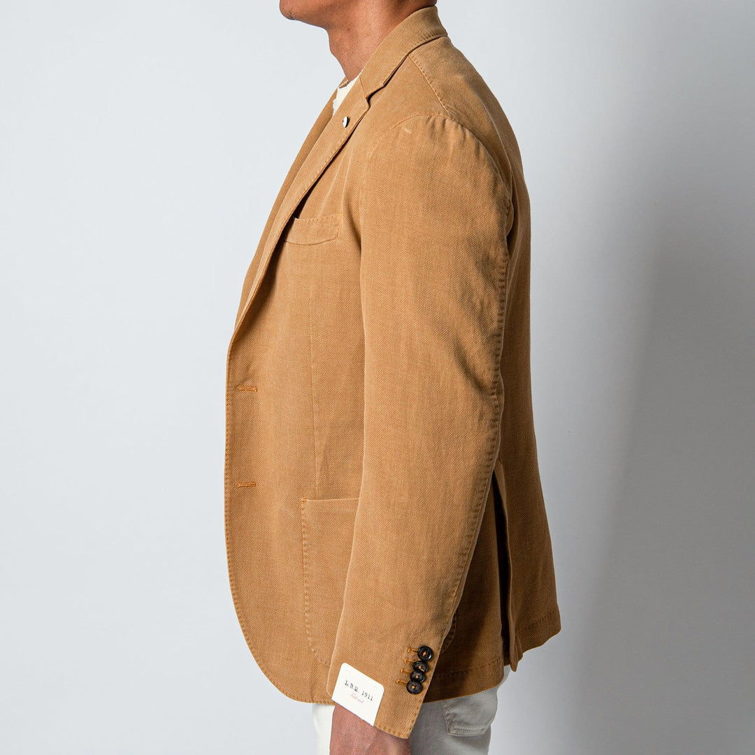 JACK REG COTTON RAMIE BLAZER SAND