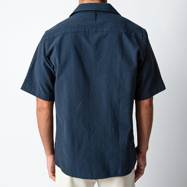 Julio Ss Shirt Navy Blue