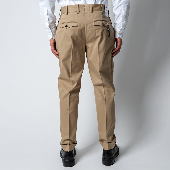 REBEL ONE PLEAT TROUSERS Beige