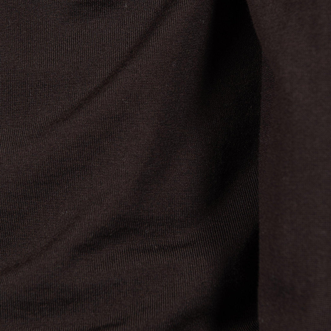 ROYAL 120'S MERINO CREWNECK DARK BROWN