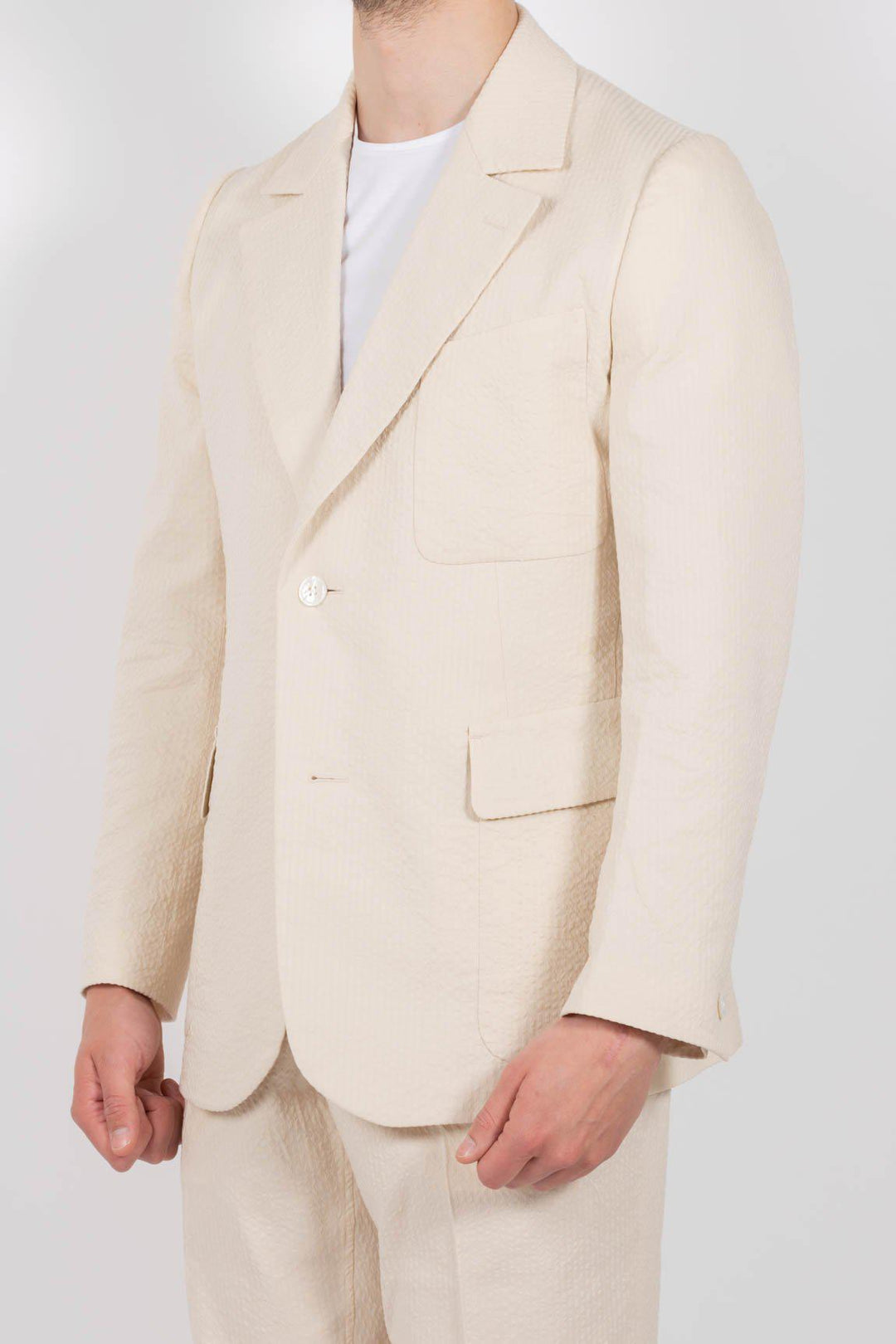 SEERSUCKER JACKET CREAM