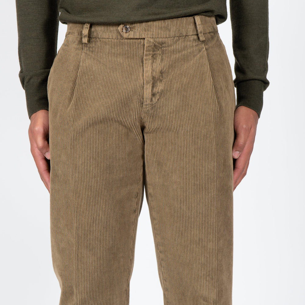 SHADOW DYED CORD PANT BEIGE