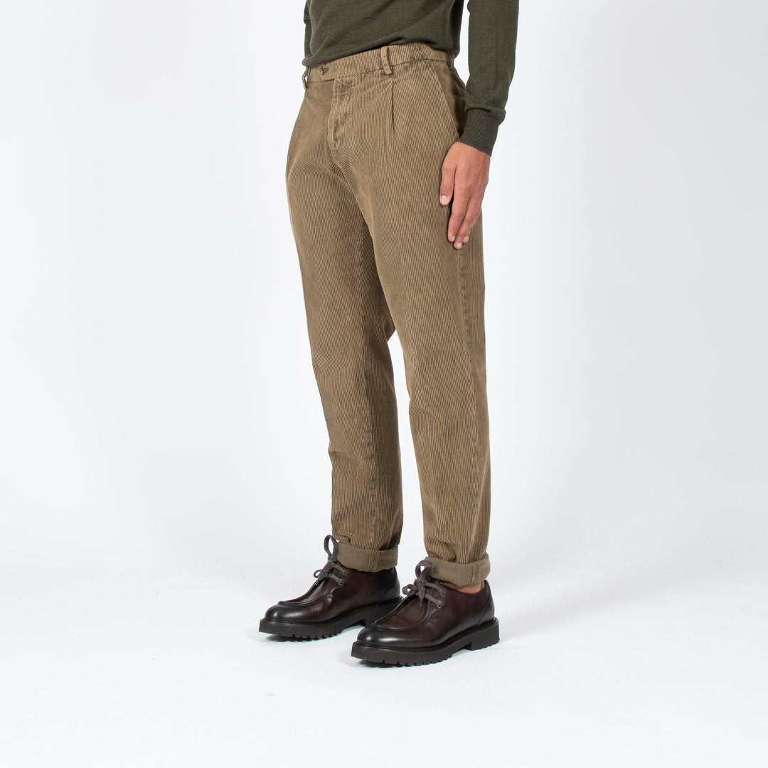 SHADOW DYED CORD PANT BEIGE