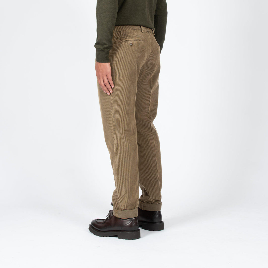 SHADOW DYED CORD PANT BEIGE