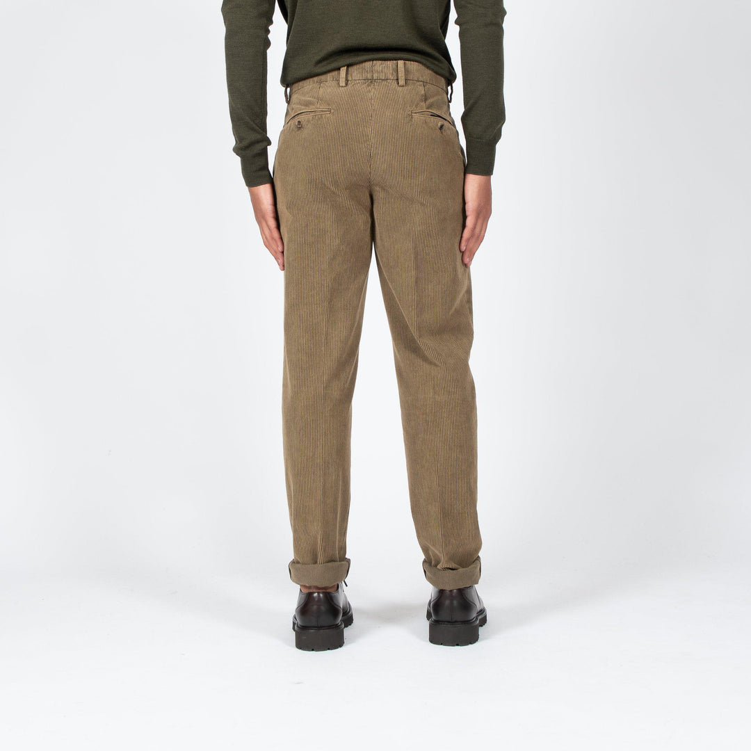 SHADOW DYED CORD PANT BEIGE