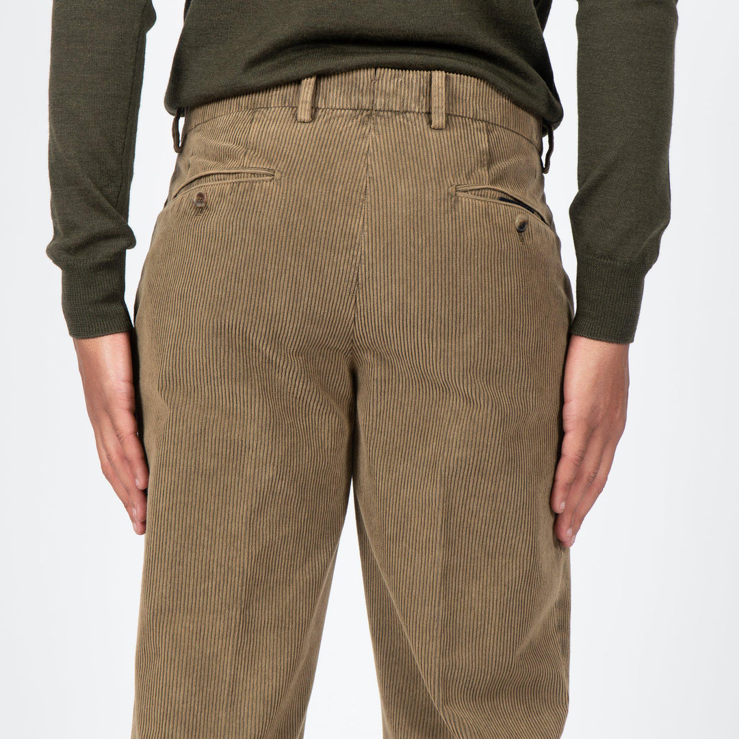 SHADOW DYED CORD PANT BEIGE