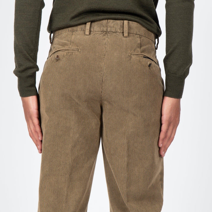 SHADOW DYED CORD PANT BEIGE