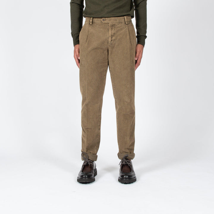 SHADOW DYED CORD PANT BEIGE