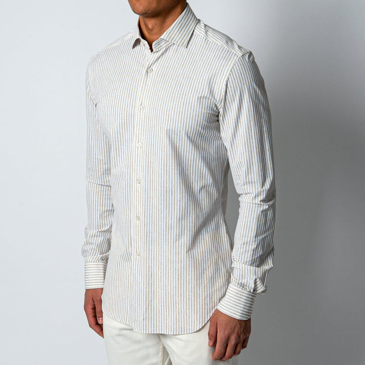 ACTIVE SHIRT BEIGE STRIPE