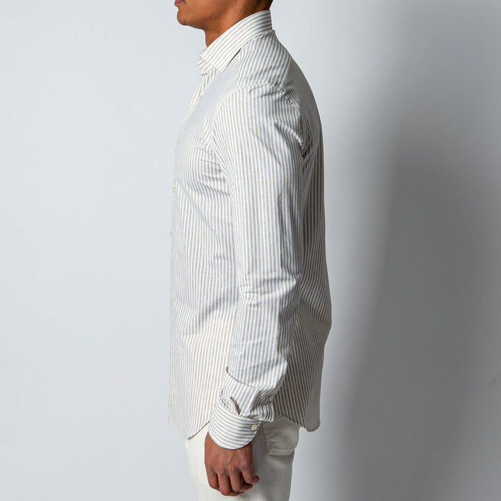 ACTIVE SHIRT BEIGE STRIPE