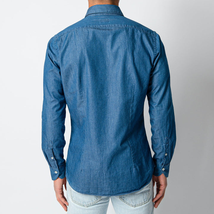 COTTON CHAMBRAY SHIRT Denim